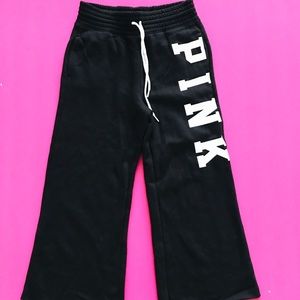 Victoria’s Secret PINK Cropped Wide Leg Sweatpants